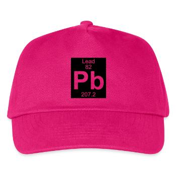 Lead (Pb) (element 82) - Kids’ Baseball Cap - fuchsia - Front