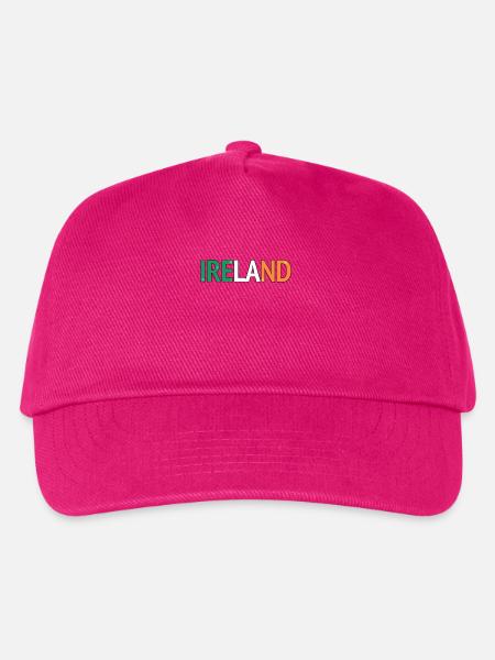 Irland Farbblock Typografie - Kinder Basecap - Fuchsia