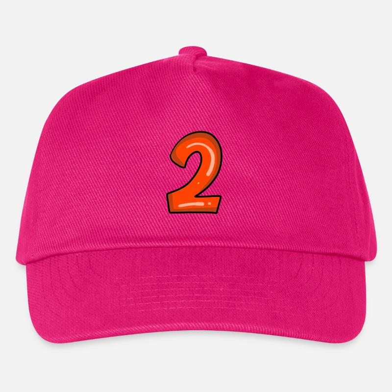 2 rot - Kinder Basecap - Fuchsia