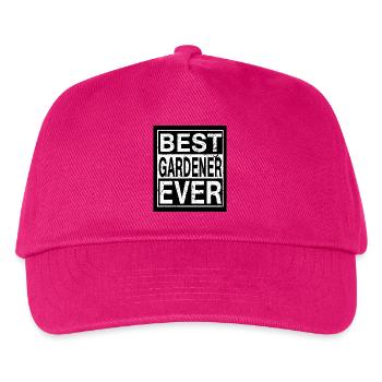 Gärtner Bester Gärtner - Kinder Basecap - Fuchsia - Vorne