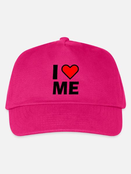 I love me - Kinder Basecap - Fuchsia