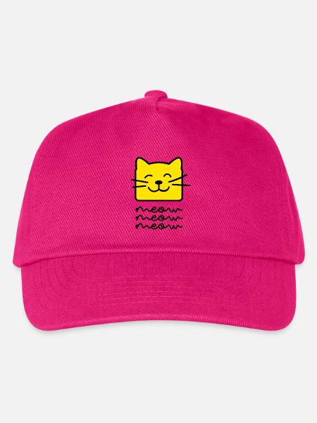 Miau, Miau, - Kinder Basecap - Fuchsia