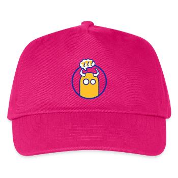 Mignon personnage de dessin animé (point d’interrogation, cercle) - Casquette de baseball Enfant - fuchsia - Devant