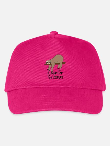 Beamter auf Lebenszeit - Faultier - Kinder Basecap - Fuchsia