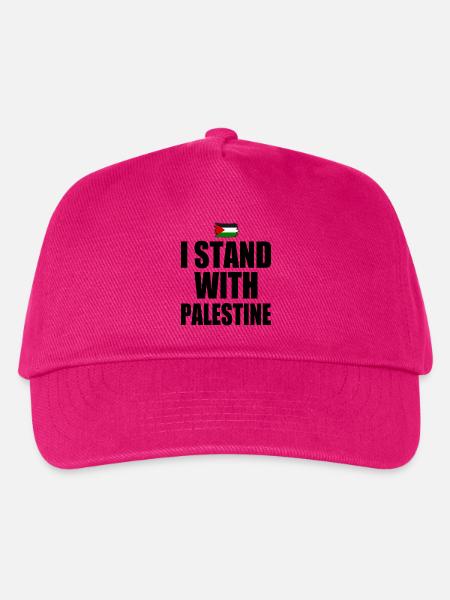 I Stand with palestine - Kinder Basecap - Fuchsia
