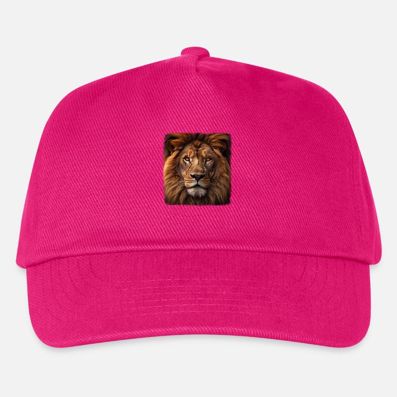 Löwen realistic Löwe - Kinder Basecap - Fuchsia