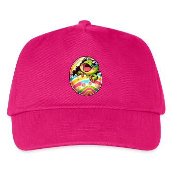 Colorful Easter egg with hatching frog design - Kids’ Baseball Cap - fuchsia - Front