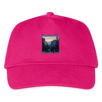 Yosemite Park: Grunge & Natural Wonders - Kids’ Baseball Cap - fuchsia - Front