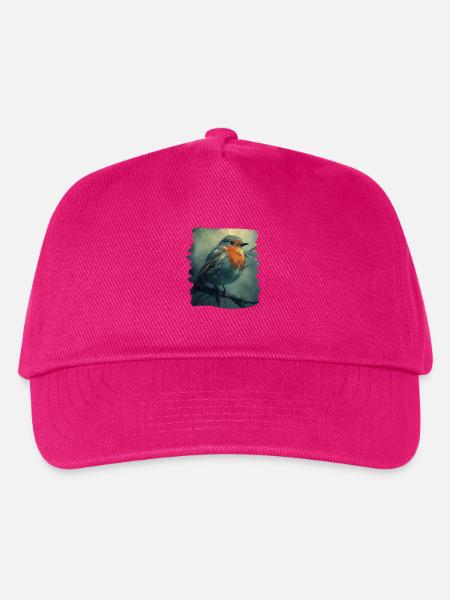 Robin Rotkehlchen - Kinder Basecap - Fuchsia