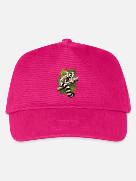Lemuren Lemurs Lemur - Kinder Basecap - Fuchsia