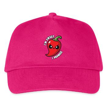I'm Sweet I Promise Hot Chili Pepper Funny - Kids’ Baseball Cap - fuchsia - Front
