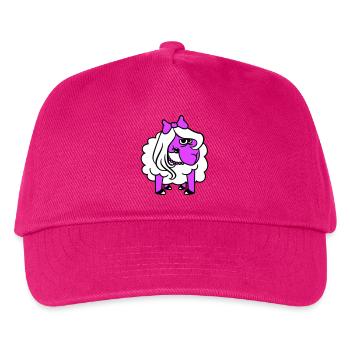 Sheep Offended Girl Woman Evil Eye Pretty - Kids’ Baseball Cap - fuchsia - Front