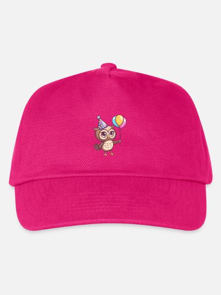 Eule Geburtstag Baby - Kinder Basecap - Fuchsia