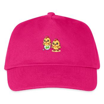 Küken Ostern Ei Ostereier Huhn Eier Osterfest Kind - Kinder Basecap - Fuchsia - Vorne