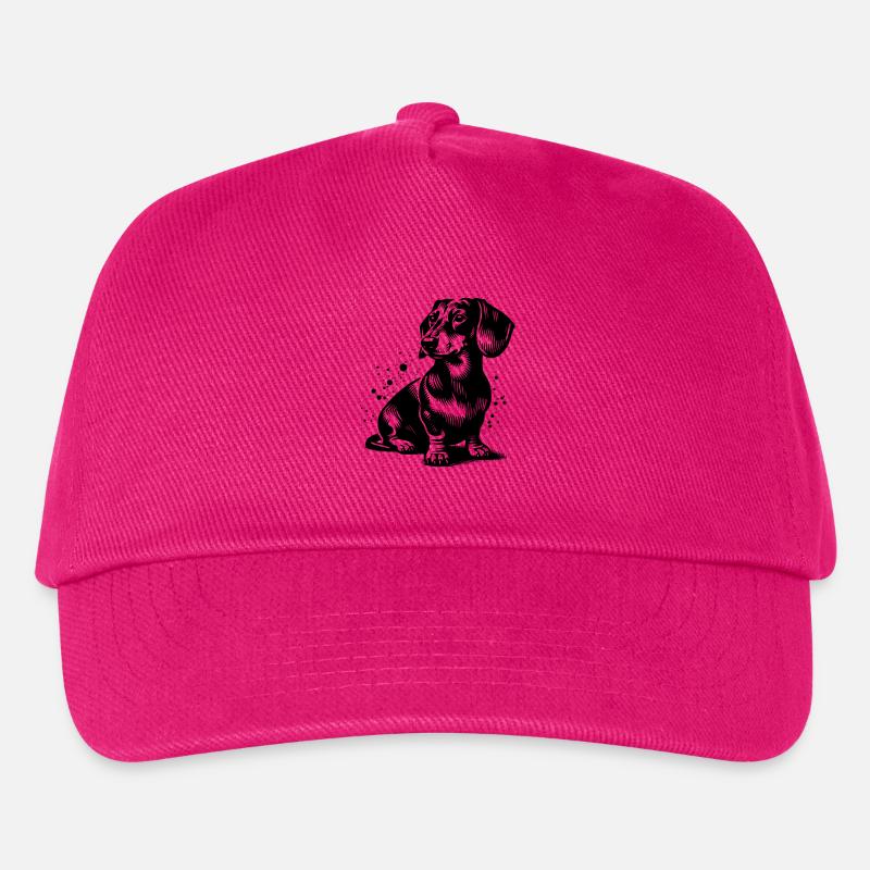 Dackel - Kinder Basecap - Fuchsia