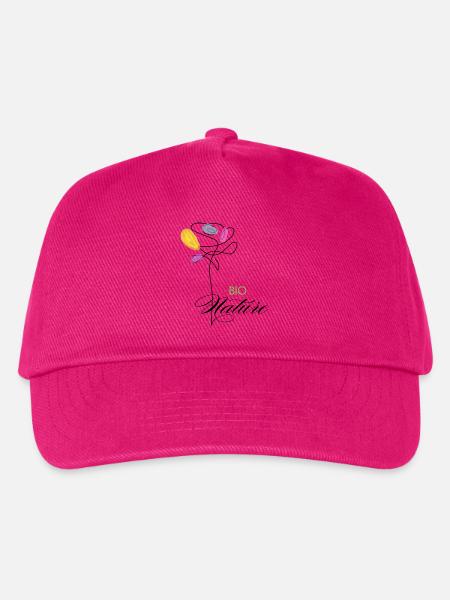 Fleurs colorées Bio Nature - Casquette de baseball Enfant - fuchsia
