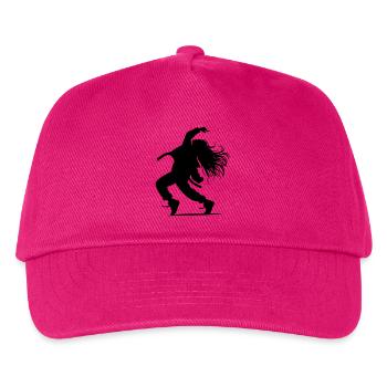 B-Girl Silhouette – Breakdance Groove - Kinder Basecap - Fuchsia - Vorne