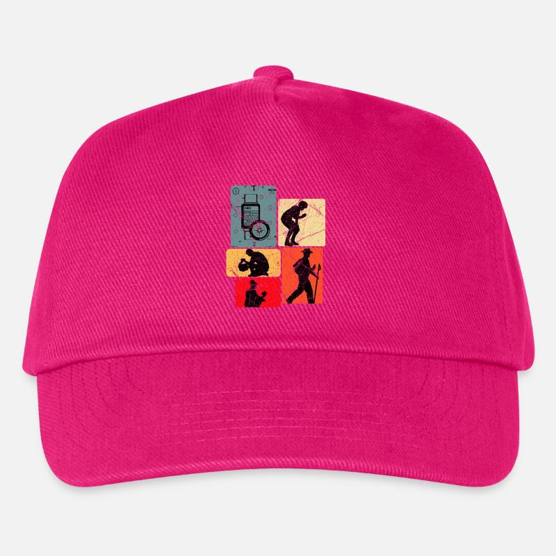 Geocaching - Kinder Basecap - Fuchsia