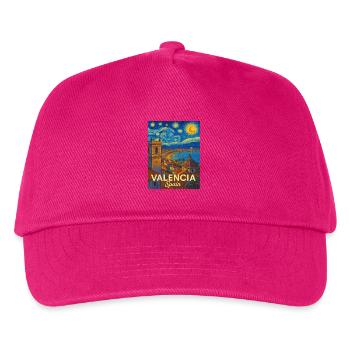 Valencia Spanien - Kinder Basecap - Fuchsia - Vorne