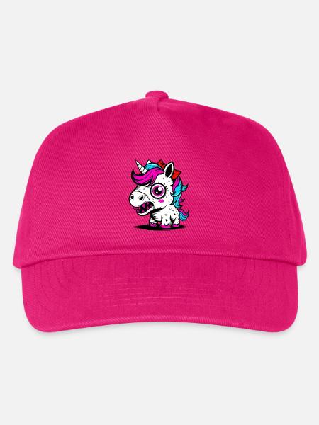 Neon Einhorn - Kinder Basecap - Fuchsia