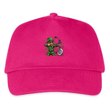  St Patricks Day Archery Leprechaun Bow Hunter - Kids’ Baseball Cap - fuchsia - Front