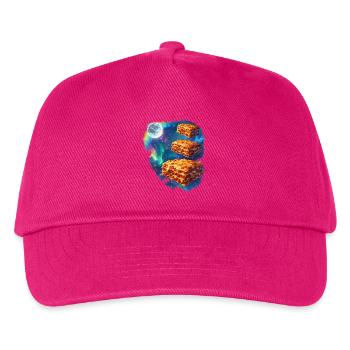 Space lasagna in the star nebula - Kids’ Baseball Cap - fuchsia - Front