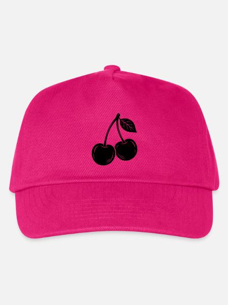 Kirschpaar-Silhouette - Kinder Basecap - Fuchsia