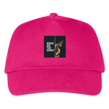 Deutscher Schäferhund für Hundefans Tierfreunde - Kinder Basecap - Fuchsia - Vorne