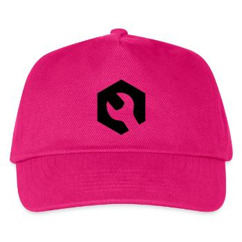 Mechanic Wrench Logo - Kids’ Baseball Cap - fuchsia - Front