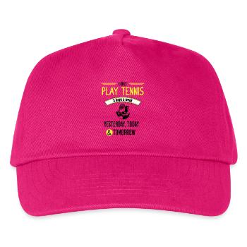 Funny Tennis Quote - Kids’ Baseball Cap - fuchsia - Front