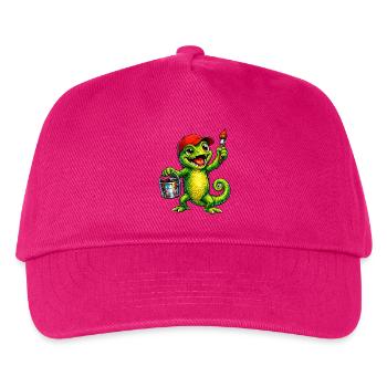 Chameleon with color - Kids’ Baseball Cap - fuchsia - Front