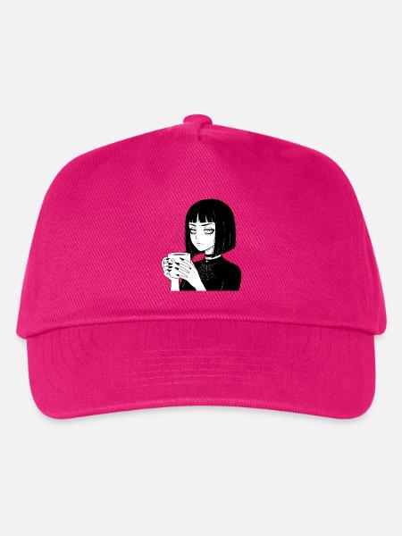 Düstere Gothic Kaffeetasse - Kinder Basecap - Fuchsia