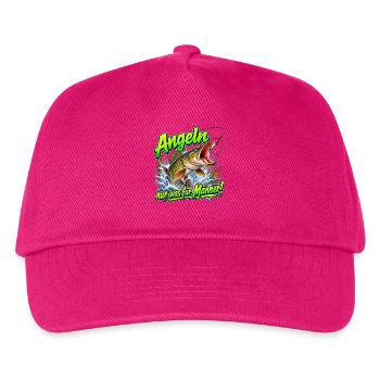 Angeln – Nur Was Für Männer! Pike Fishing - Kinder Basecap - Fuchsia - Vorne