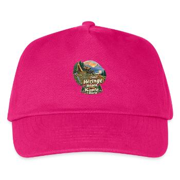 Lieber Heringe im Boden als Köpfe im Büro - Kinder Basecap - Fuchsia - Vorne
