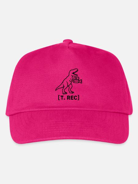 Dinosaurier Kameramann | Film Humor - Kinder Basecap - Fuchsia