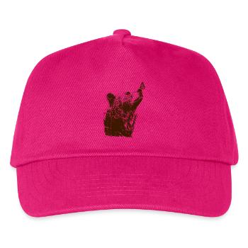 Bär Schmetterling Natur Wald Braunbär - Kinder Basecap - Fuchsia - Vorne