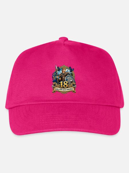 18. Geburtstag - Kinder Basecap - Fuchsia