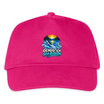 Rudern Leidenschaft Hobby Genug! Ich geh rudern - Kinder Basecap - Fuchsia - Vorne