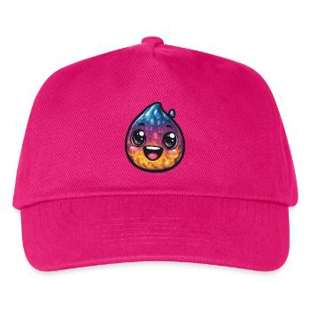 Bunter Wassertropfen - Kinder Basecap - Fuchsia - Vorne