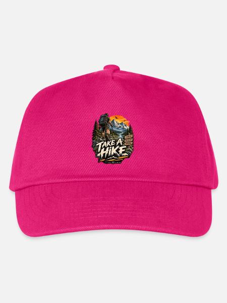 Take A Wander – Bergabenteuer - Kinder Basecap - Fuchsia