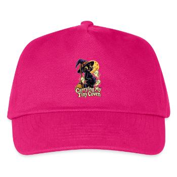 Carrying My Tiny Coven Halloween Schwanger - Kinder Basecap - Fuchsia - Vorne