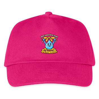 Kampfsport Gürtelprüfung Schweiß Disziplin - Kinder Basecap - Fuchsia - Vorne