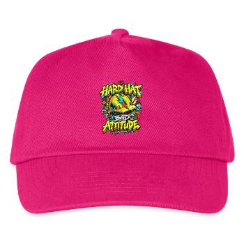 Graffiti Hard Hat Bad Attitude - Kinder Basecap - Fuchsia - Vorne