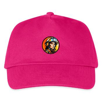Feuerwehrfrau - Kinder Basecap - Fuchsia - Vorne