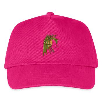 Drache mit Weihnachtslichtern - Kinder Basecap - Fuchsia - Vorne