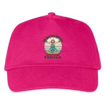  Gärtner Pflanzen Kleingärtner Schrebergarten - Kinder Basecap - Fuchsia - Vorne