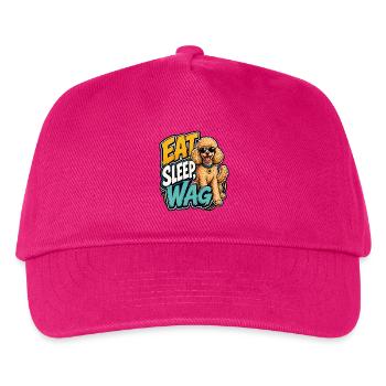 Pudel - Kinder Basecap - Fuchsia - Vorne