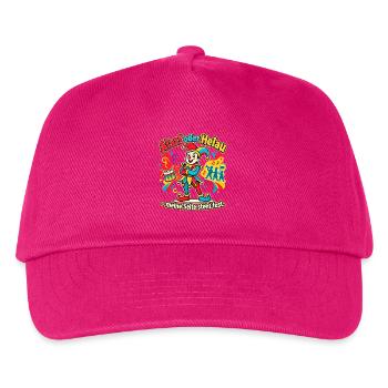 Karneval Alaaf oder Helau Karnevalsfan - Kinder Basecap - Fuchsia - Vorne