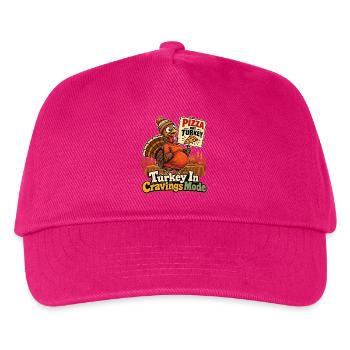 Turkey In Cravings Mode witzig schwanger an - Kinder Basecap - Fuchsia - Vorne