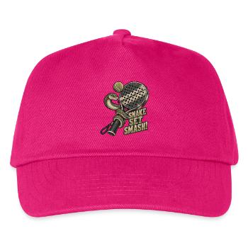 Schlangen-Set Smash-Pickleball - Kinder Basecap - Fuchsia - Vorne